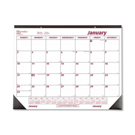 Rediform Brownline, MONTHLY DESKPAD CALENDAR, CHIPBOARD, 22 X 17, 2021 C1731